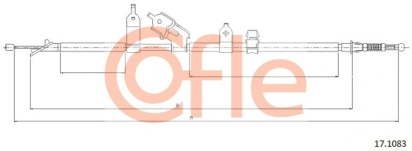 Tarikan kabel, rem parkir 17.1083