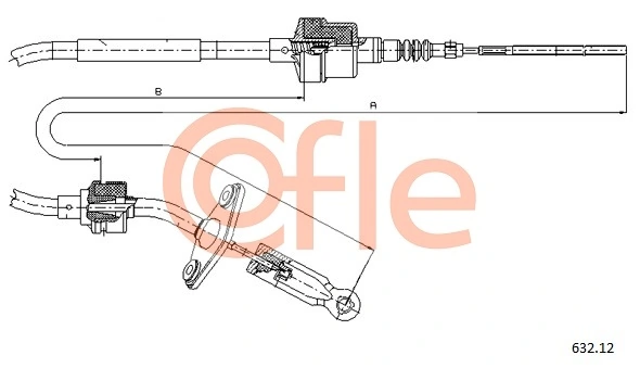 Cable Pull, clutch control 632.12