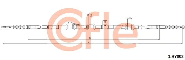 Cable Pull, parking brake 1.HY002