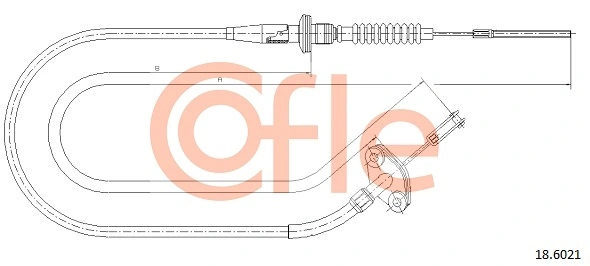 Cable Pull, clutch control 18.6021