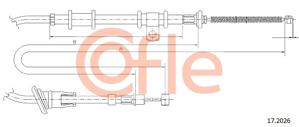 Cable Pull, parking brake 17.2026