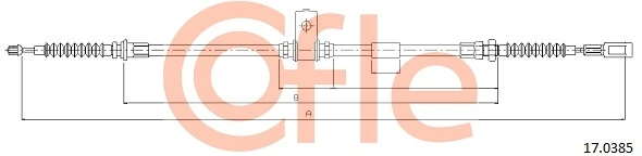 Cable Pull, parking brake 92.17.0385