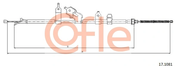 Cable Pull, parking brake 92.17.1081