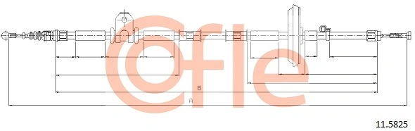 Cable Pull, parking brake 11.5825