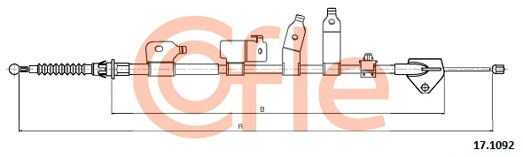 Cable Pull, parking brake 17.1092