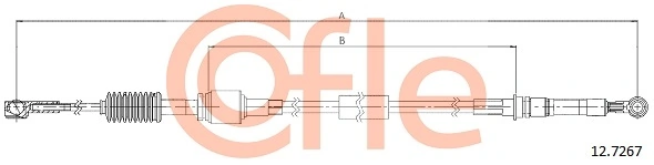 Cable Pull, manual transmission 12.7267