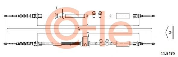Cable Pull, parking brake 92.11.5470