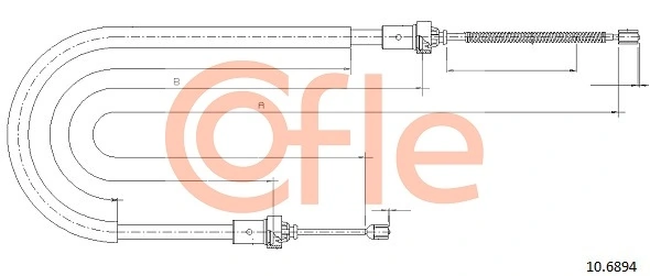 Cable Pull, parking brake 92.10.6894