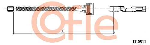 Cable Pull, parking brake 92.17.0511
