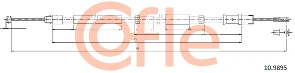 Cable Pull, parking brake 10.9895