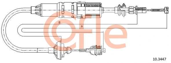Cable Pull, clutch control 92.10.3447