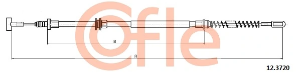 Cable Pull, parking brake 92.12.3720