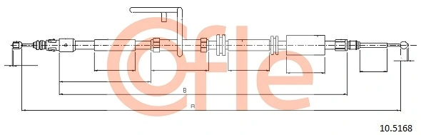 Cable Pull, parking brake 92.10.5168