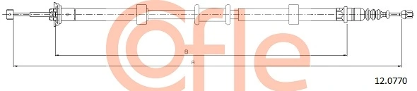 Cable Pull, parking brake 12.0770