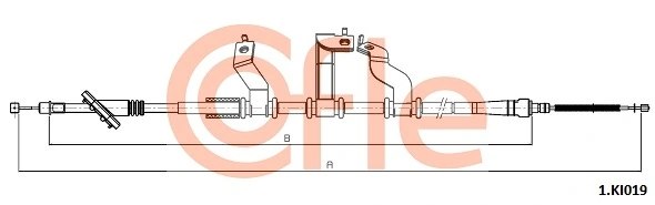 COFLE 1.KI019 Cable Pull, parking brake