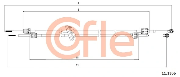 Cable Pull, manual transmission 92.11.3356