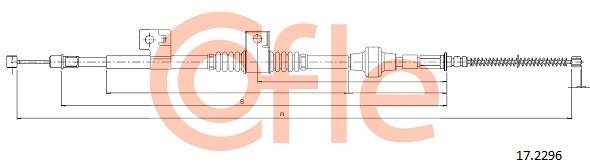Cable Pull, parking brake 17.2296
