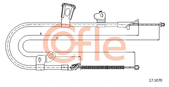 Cable Pull, parking brake 92.17.1070
