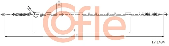 Cable Pull, parking brake 17.1484