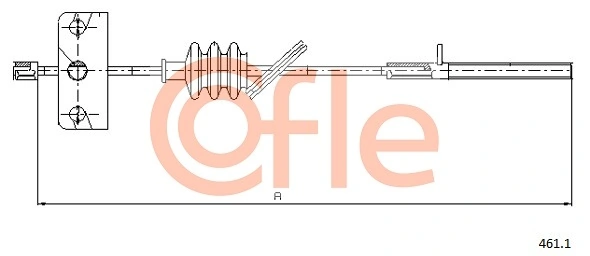 COFLE 461.1 Cable Pull, parking brake