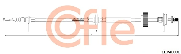 Cable Pull, parking brake 1E.ME001