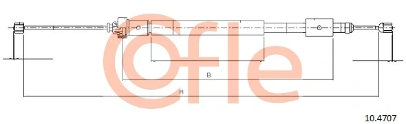 Cable Pull, parking brake 92.10.4707