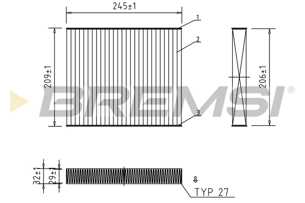 Filter, cabin air FC0931C