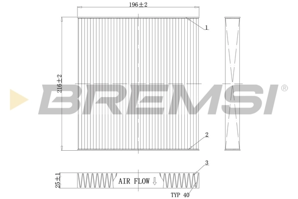 Filter, cabin air FC0988
