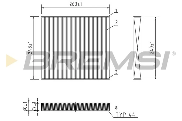 Filter, cabin air FC0941A