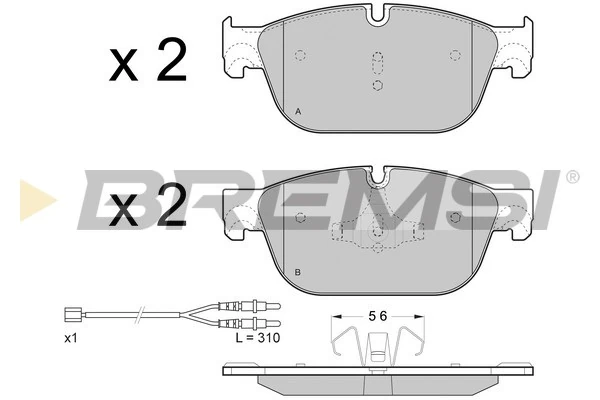 Brake Pad Set, disc brake BP3432