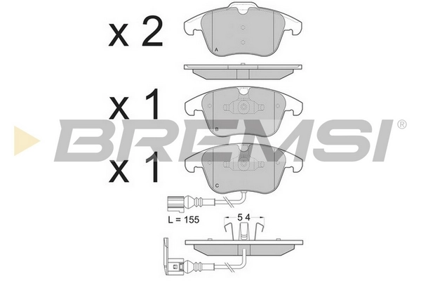 Brake Pad Set, disc brake BP3394CE