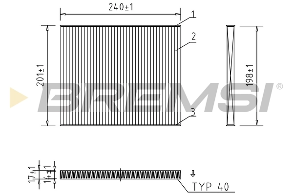 Filter, cabin air FC0975