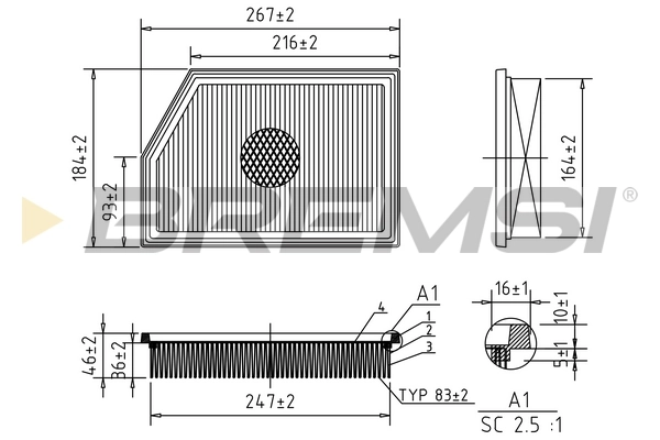 Air Filter FA1086