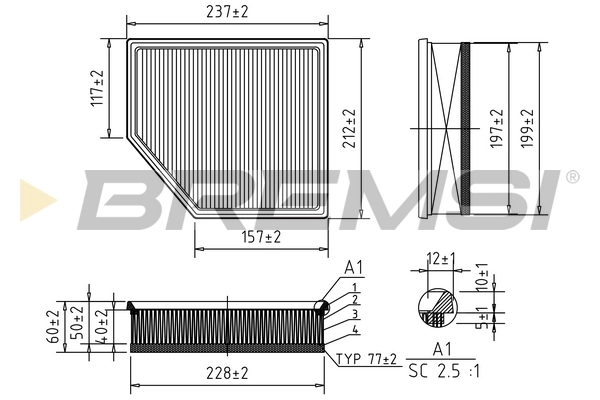 Air Filter FA1036