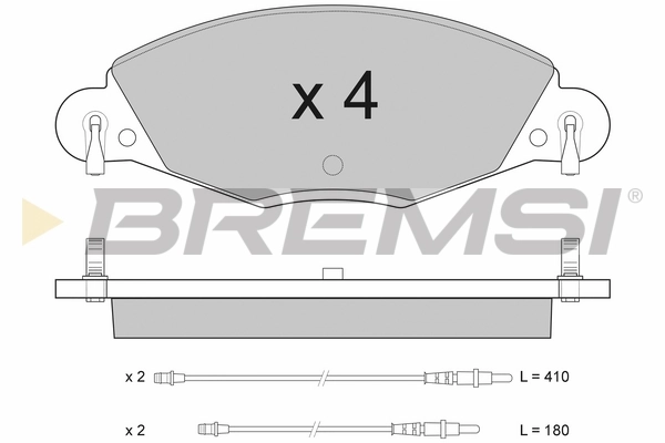 Brake Pad Set, disc brake BP2937