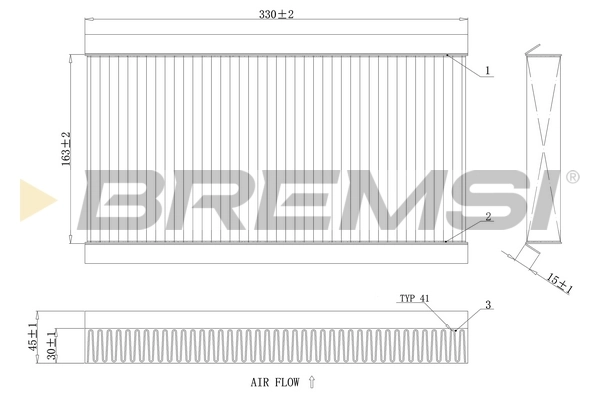 Filter, cabin air FC0090A