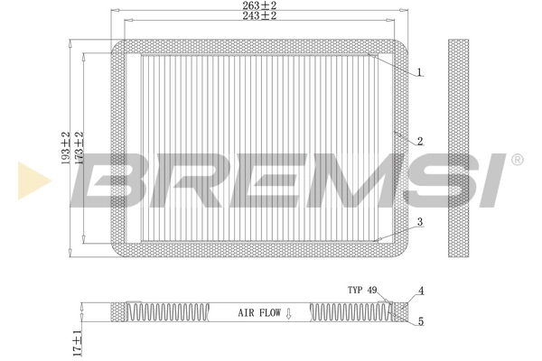 Filter, cabin air FC1547