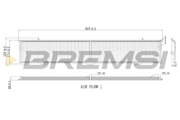 Filter, cabin air FC0085
