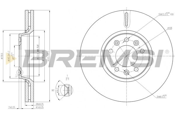 Brake Disc CD7615V