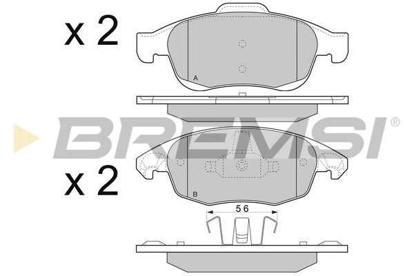 Brake Pad Set, disc brake BP3329