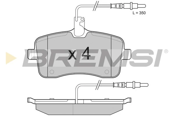 Brake Pad Set, disc brake BP3182