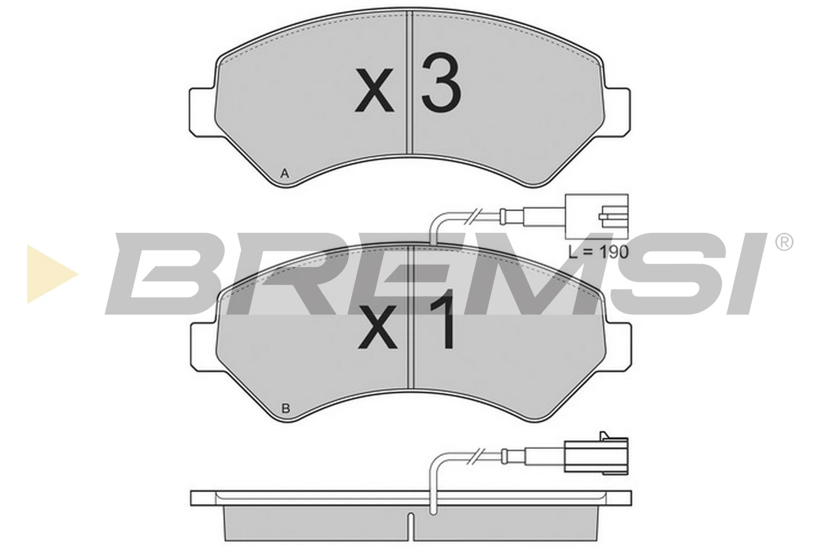 Brake Pad Set, disc brake BP3323
