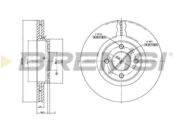 Brake Disc CD7124V