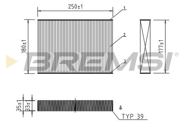 Filter, cabin air FC0457