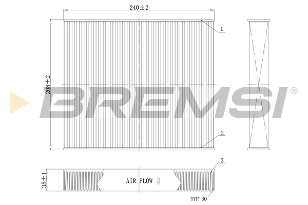 Filter, cabin air FC0094C