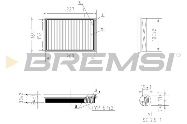 Air Filter FA1058