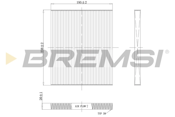 Filter, cabin air FC0451