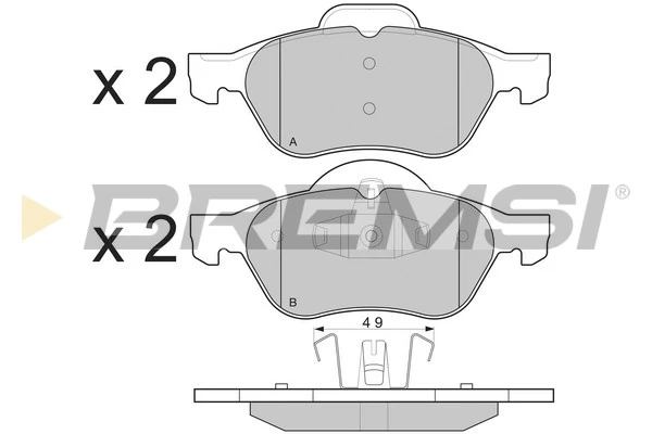 Brake Pad Set, disc brake BP3264