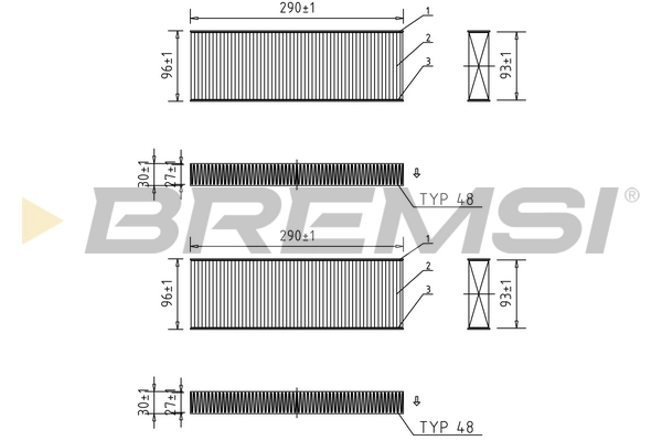 Filter, cabin air FC0071