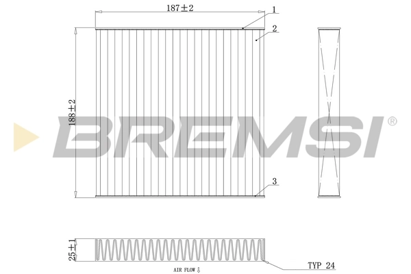 Filter, cabin air FC0892C